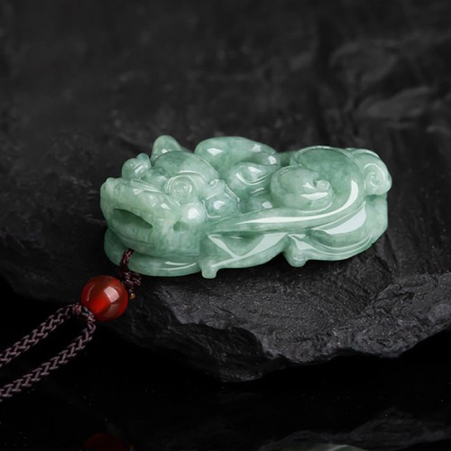 Jade PiXiu Wealth Luck Necklace Pendant