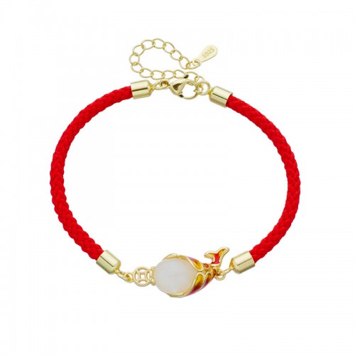 Chalcedony Koi Fish Wealth Bracelet Necklace Pendant Chalcedony Koi Fish Wealth Bracelet Necklace Pendant