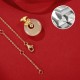 Sterling Silver Hetian Jade Carnation Flower Prosperity Necklace Sterling Silver Hetian Jade Carnation Flower Prosperity Necklace