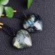 Labradorite Heart Support Necklace Labradorite Heart Support Necklace