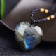 Labradorite Heart Support Necklace Labradorite Heart Support Necklace