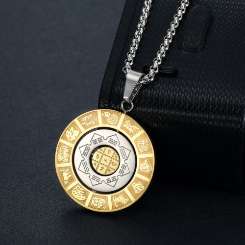 Bagua Amulet Harmony Rotatable Necklace Bagua Amulet Harmony Rotatable Necklace