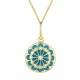 925 Sterling Silver Turquoise Zircon Protection Necklace 925 Sterling Silver Turquoise Zircon Protection Necklace