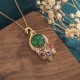 Cyan Jade Success Necklace Pendant Cyan Jade Success Necklace Pendant