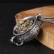 Treasure Bowl Copper Coin Wealth Necklace Pendant