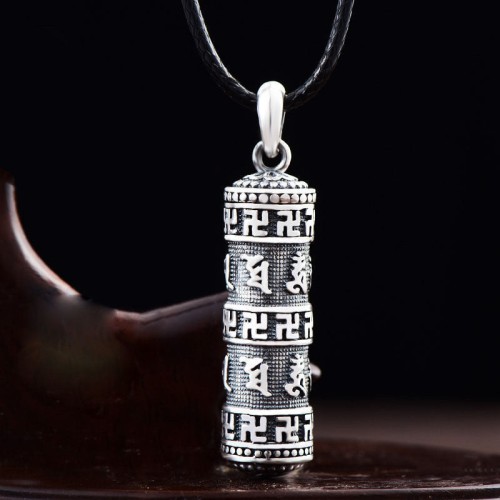 Tibetan Om Mani Padme Hum Buddha Luck Necklace Tibetan Om Mani Padme Hum Buddha Luck Necklace