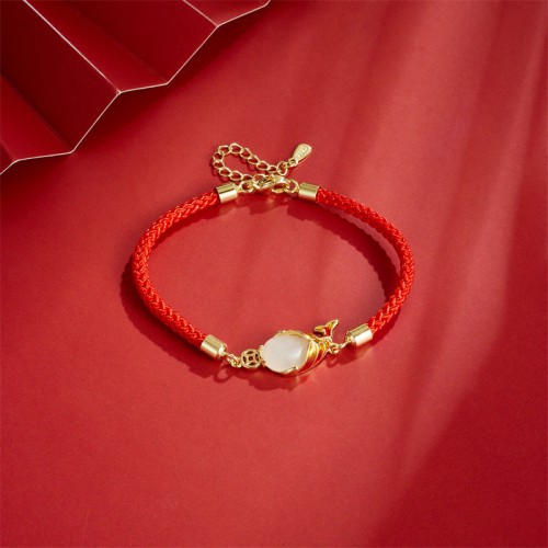 Chalcedony Koi Fish Wealth Bracelet Necklace Pendant Chalcedony Koi Fish Wealth Bracelet Necklace Pendant