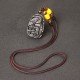 Black Obsidian Tiger Eye Dragon Phoenix Necklace Black Obsidian Tiger Eye Dragon Phoenix Necklace