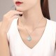 925 Sterling Silver Laughing Buddha Jade Necklace