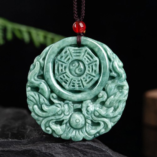 Dragon Jade Yin Yang Balance Necklace