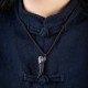 925 Silver Black Obsidian Wolf Tooth Strength Necklace 925 Silver Black Obsidian Wolf Tooth Strength Necklace