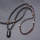 Natural Black Tourmaline Positive Rope Necklace Natural Black Tourmaline Positive Rope Necklace