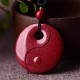Laughing Buddha Yin Yang Cinnabar Blessing Necklace