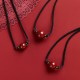 Cinnabar Bead Blessing Necklace Pendant Cinnabar Bead Blessing Necklace Pendant