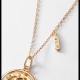 925 Sterling Silver Tridacna Stone Year of the Dragon Necklace 925 Sterling Silver Tridacna Stone Year of the Dragon Necklace