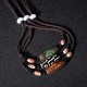 Tibetan Nine-Eye Dzi Bead Protection Necklace