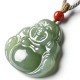 Laughing Buddha Hetian Jade Abundance Necklace