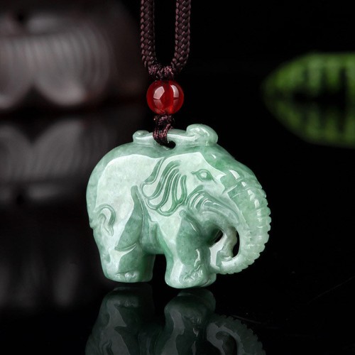 Elephant Jade Luck Strength Necklace Pendant Elephant Jade Luck Strength Necklace Pendant