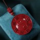 Cinnabar Yin Yang Bagua Blessing Necklace Cinnabar Yin Yang Bagua Blessing Necklace