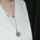 Natural Jade Luck Prosperity Necklace Pendant Natural Jade Luck Prosperity Necklace Pendant