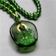 Tibetan Green Tara Buddha Liuli Crystal Protection Necklace Tibetan Green Tara Buddha Liuli Crystal Protection Necklace