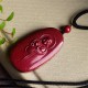 Laughing Buddha Yin Yang Cinnabar Blessing Necklace