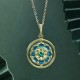 Sterling Silver Lotus Flower Enlightenment Rotatable Pendant Sterling Silver Lotus Flower Enlightenment Rotatable Pendant