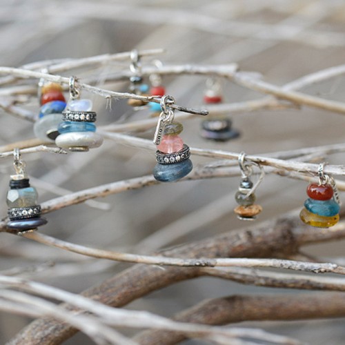 Zen Cairn Labradorite Crystal Calm Necklace