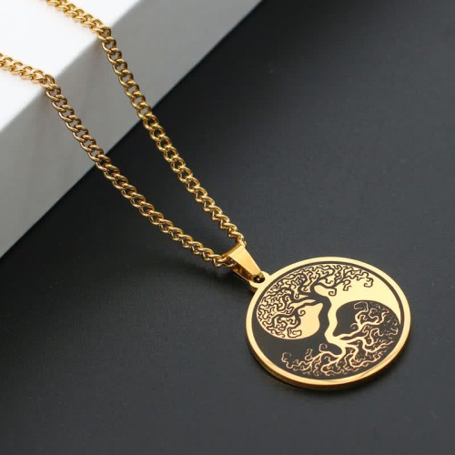 Tree of Life Titanium Steel Necklace Pendant