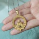 Lotus Titanium Steel Enlightenment Necklace Pendant