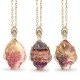 Colorful Fluorite Nine-Tailed Fox Protection Necklace Colorful Fluorite Nine-Tailed Fox Protection Necklace