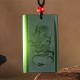 Hetian Cyan Jade Dragon Success Necklace Hetian Cyan Jade Dragon Success Necklace