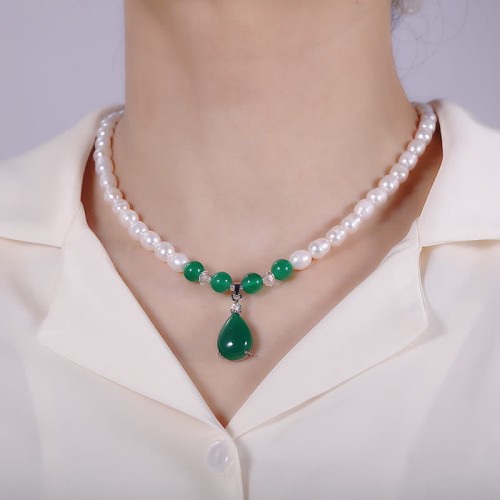 Pearl Bead Waterdrop Calm Necklace Pendant Pearl Bead Waterdrop Calm Necklace Pendant