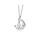Strawberry Quartz Blue Crystal Love Healing Necklace