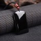Black Obsidian Dragon Phoenix Success Necklace