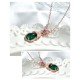 925 Silver Green Chalcedony Butterfly Courage Necklace 925 Silver Green Chalcedony Butterfly Courage Necklace
