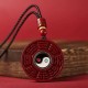 Cinnabar Bagua Rotatable Evil Spirits Protection Pendant Cinnabar Bagua Rotatable Evil Spirits Protection Pendant