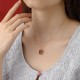 925 Silver Four Leaf Clover White Jade Necklace 925 Silver Four Leaf Clover White Jade Necklace