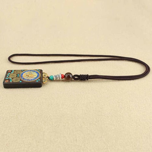 Tibet God of Wealth Ebony Peace Necklace Tibet God of Wealth Ebony Peace Necklace