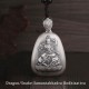 999 Silver Zodiac Natal Buddha Heart Sutra Necklace 999 Silver Zodiac Natal Buddha Heart Sutra Necklace