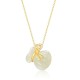 Natural Hetian White Jade Money Bag Necklace