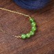 14K Gold Plated Hetian Cyan Jade Luck Necklace 14K Gold Plated Hetian Cyan Jade Luck Necklace