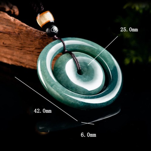 Jade Peace Buckle Luck Prosperity Pendant