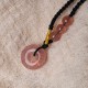 Strawberry Quartz Chalcedony Healing Necklace Pendant Strawberry Quartz Chalcedony Healing Necklace Pendant