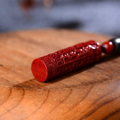 Tibetan Cinnabar Mantra Necklace Tibetan Cinnabar Mantra Necklace
