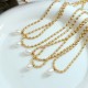 Pearl Bead Peace Necklace Pendant Pearl Bead Peace Necklace Pendant