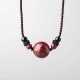 Cinnabar Stones Bead Necklace Cinnabar Stones Bead Necklace