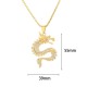 Chinese Zodiac Dragon Zircon Protection Necklace Chinese Zodiac Dragon Zircon Protection Necklace