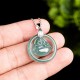 925 Silver Jade Round Laughing Buddha Necklace 925 Silver Jade Round Laughing Buddha Necklace