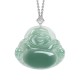 Laughing Buddha Natural Jade Prosperity Necklace